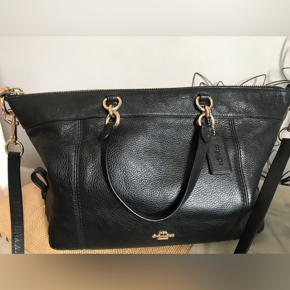 Coach leather tote